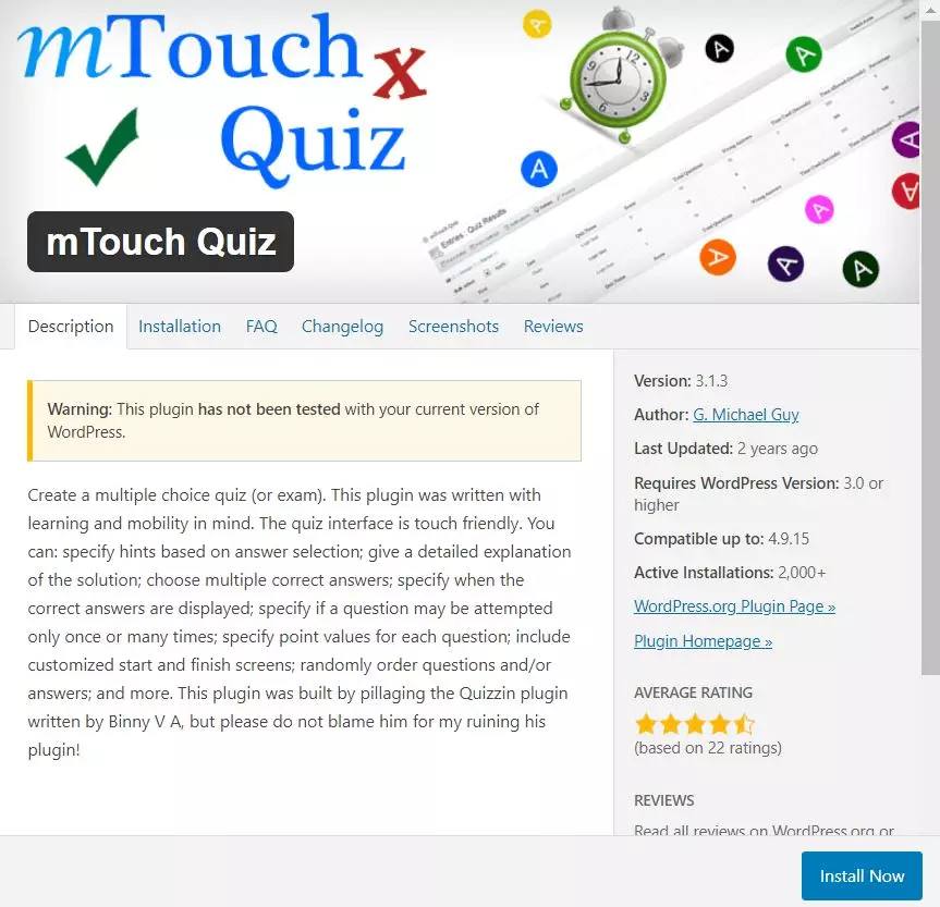 Imagen: el plugin para quiz de WordPress mTouch Quiz