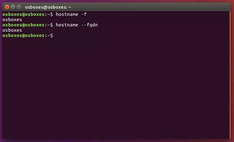 Imagen: Linux: FQDN en el terminal
