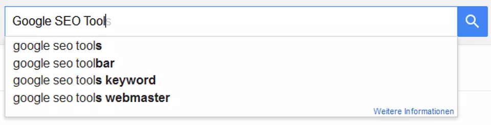 Imagen: sugerencias de Google