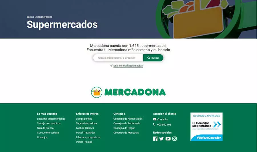 Imagen: Página web de Mercadona